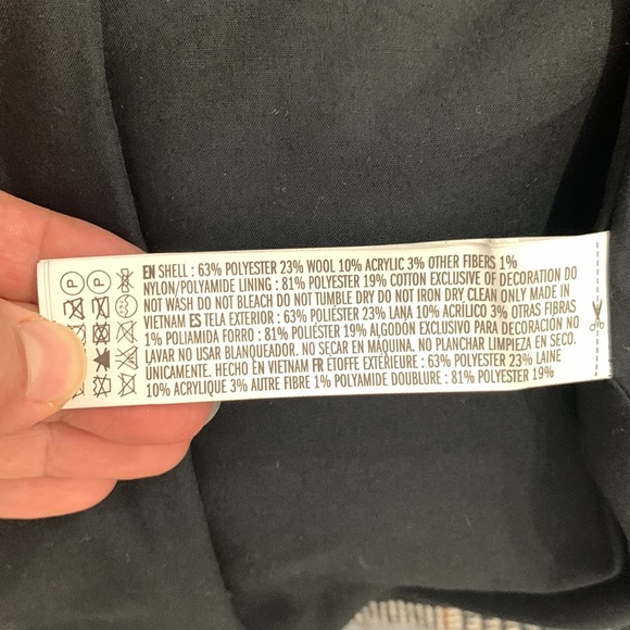 Forever 21 NWOT Plaid Double Breasted Wool-blend Long Coat size M - Picture 14 of 17